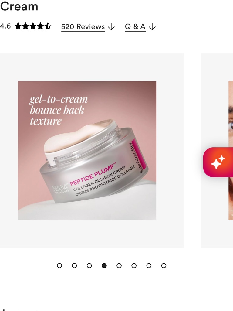 Strivectin Peptide Plump Collagen Cushion Cream  White  Pink